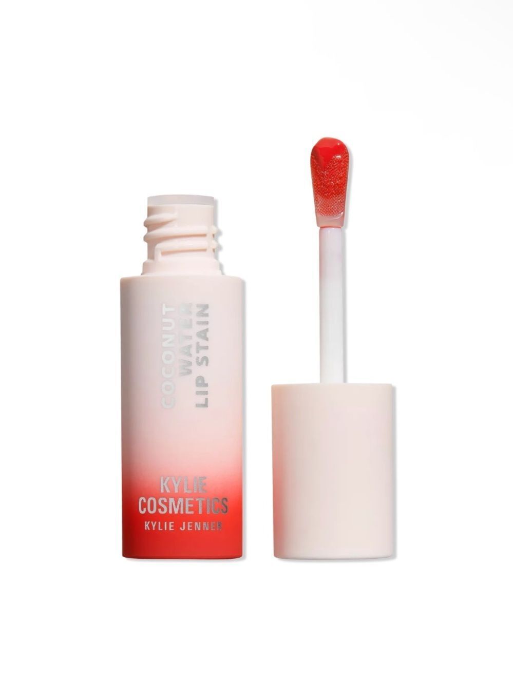 KYLIE COSMETICS Coconut Water Lip Stain Color Cherry Burst warm red